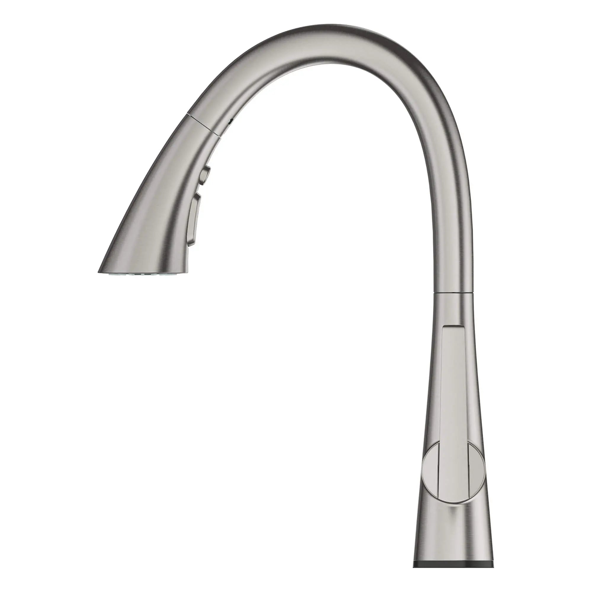 GROHE Zedra Single-Handle Pull Down Kitchen Faucet Triple Spray 1.75 GPM (6.6 L/min) with Touch Technology // SUPERSTEEL INFINITYFINISH // 14869_30205dc2-ladylux-touch-single-handle-kitchen-faucet-supersteel-infinityfinish-4_0_CDNwebp.webp