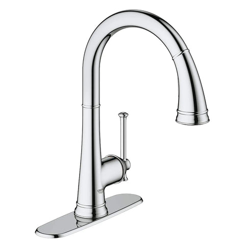 Single-Handle Pull Down Kitchen Faucet Dual Spray 1.75 GPM - GROHE StarLight Chrome