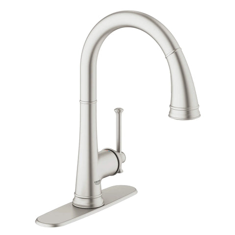 Single-Handle Pull Down Kitchen Faucet Dual Spray 1.75 GPM - SuperSteel InfinityFinish