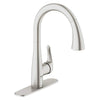 [30211DC0] Single-Handle Pull Down Kitchen Faucet Dual Spray 1.75 GPM - SuperSteel InfinityFinish