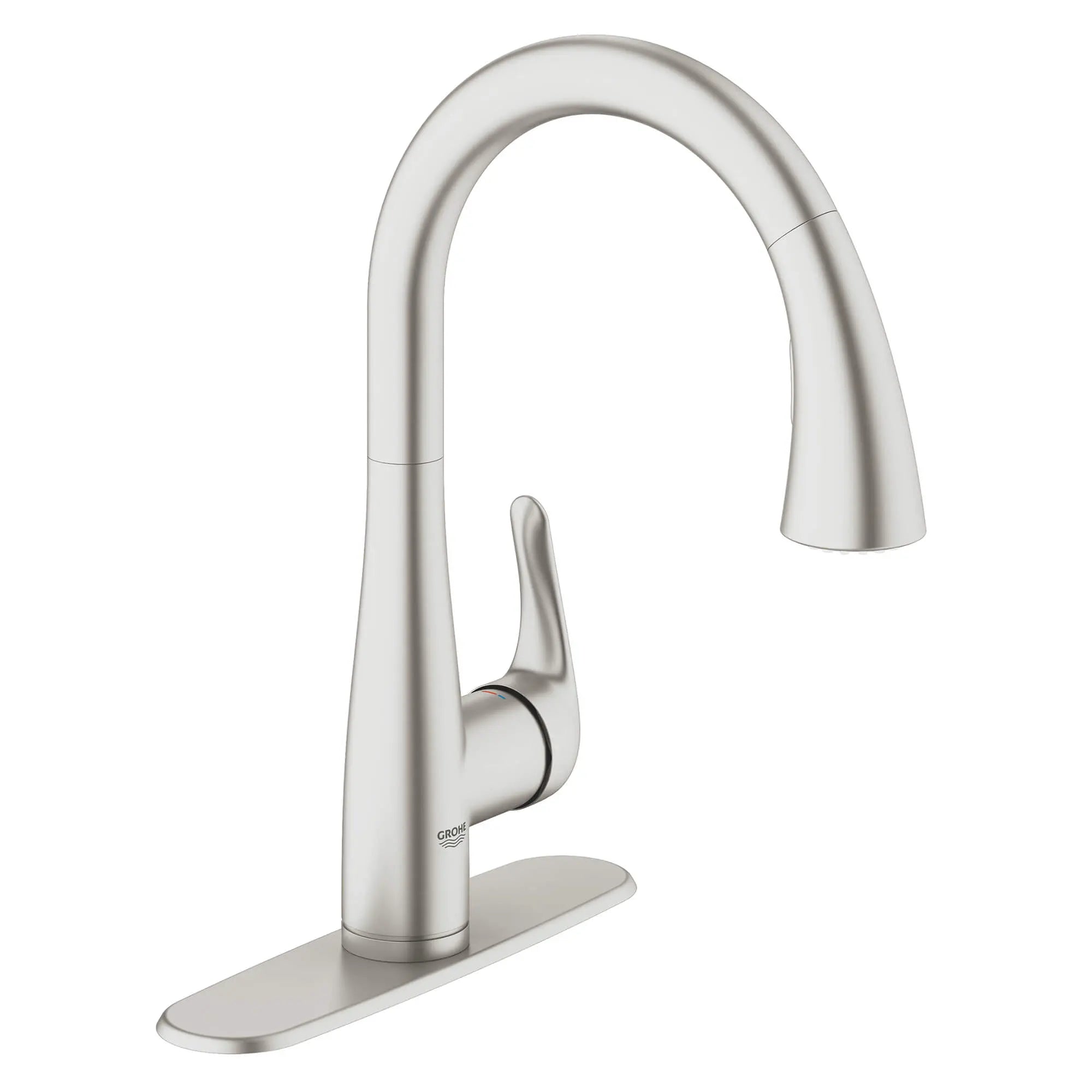 Single-Handle Pull Down Kitchen Faucet Dual Spray 1.75 GPM (6.6 L/min) // SUPERSTEEL INFINITYFINISH // 14880_30211dc1-elberon-single-handle-kitchen-faucet-supersteel-infinityfinish_0_CDNwebp.webp