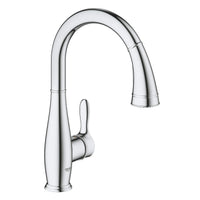 [30213001] Single-Handle Pull Down Kitchen Faucet Dual Spray 1.75 GPM - GROHE StarLight Chrome