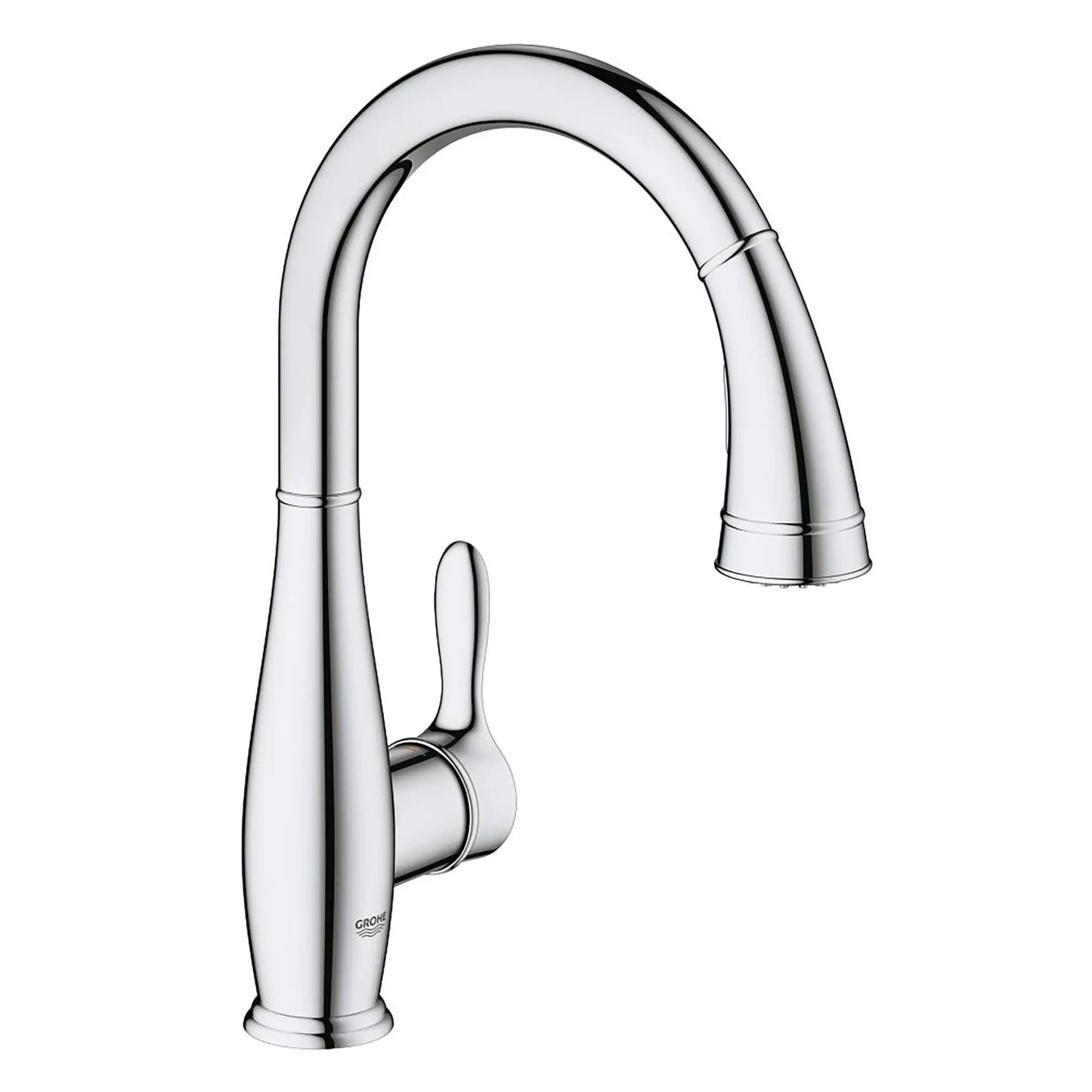 Single-Handle Pull Down Kitchen Faucet Dual Spray 1.75 GPM // GROHE STARLIGHT CHROME // 14884_30213000-Parkfield-Single-Handle_Kitchen_Faucet_0_CDNwebp.webp