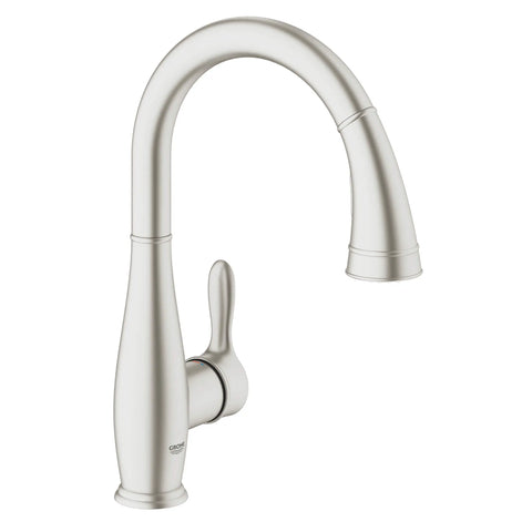 Single-Handle Pull Down Kitchen Faucet Dual Spray 1.75 GPM - SuperSteel InfinityFinish