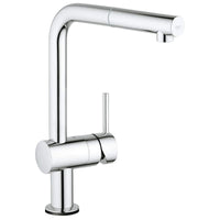 [30218000] Single-Handle Pull-Out Kitchen Faucet Single Spray 1.75 GPM with Touch Technology - GROHE StarLight Chrome