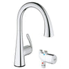 [30226000] Single-Handle Pull Down Kitchen Faucet Dual Spray 1.75 GPM - GROHE StarLight Chrome