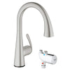 [30226DC0] Single-Handle Pull Down Kitchen Faucet Dual Spray 1.75 GPM - SuperSteel InfinityFinish