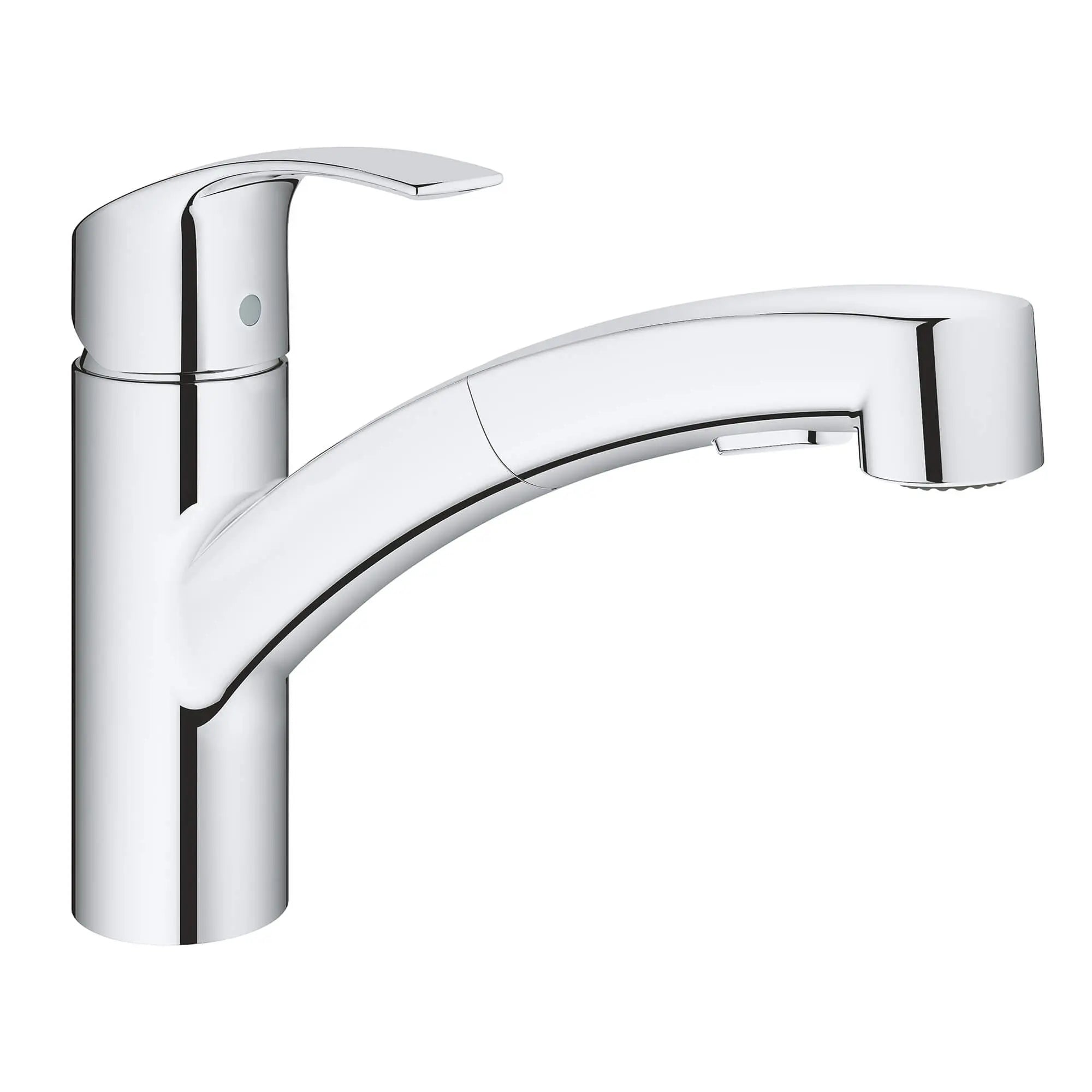 Eurosmart Single-Handle Dual Spray Pull-Out Kitchen Faucet // GROHE STARLIGHT CHROME // 14921_30306000-eurosmart-single-handle-kitchen-faucet-starlight-chrome_0_CDNwebp.webp