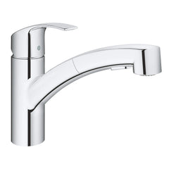 [30306000] Eurosmart Single-Handle Dual Spray Pull-Out Kitchen Faucet - GROHE StarLight Chrome