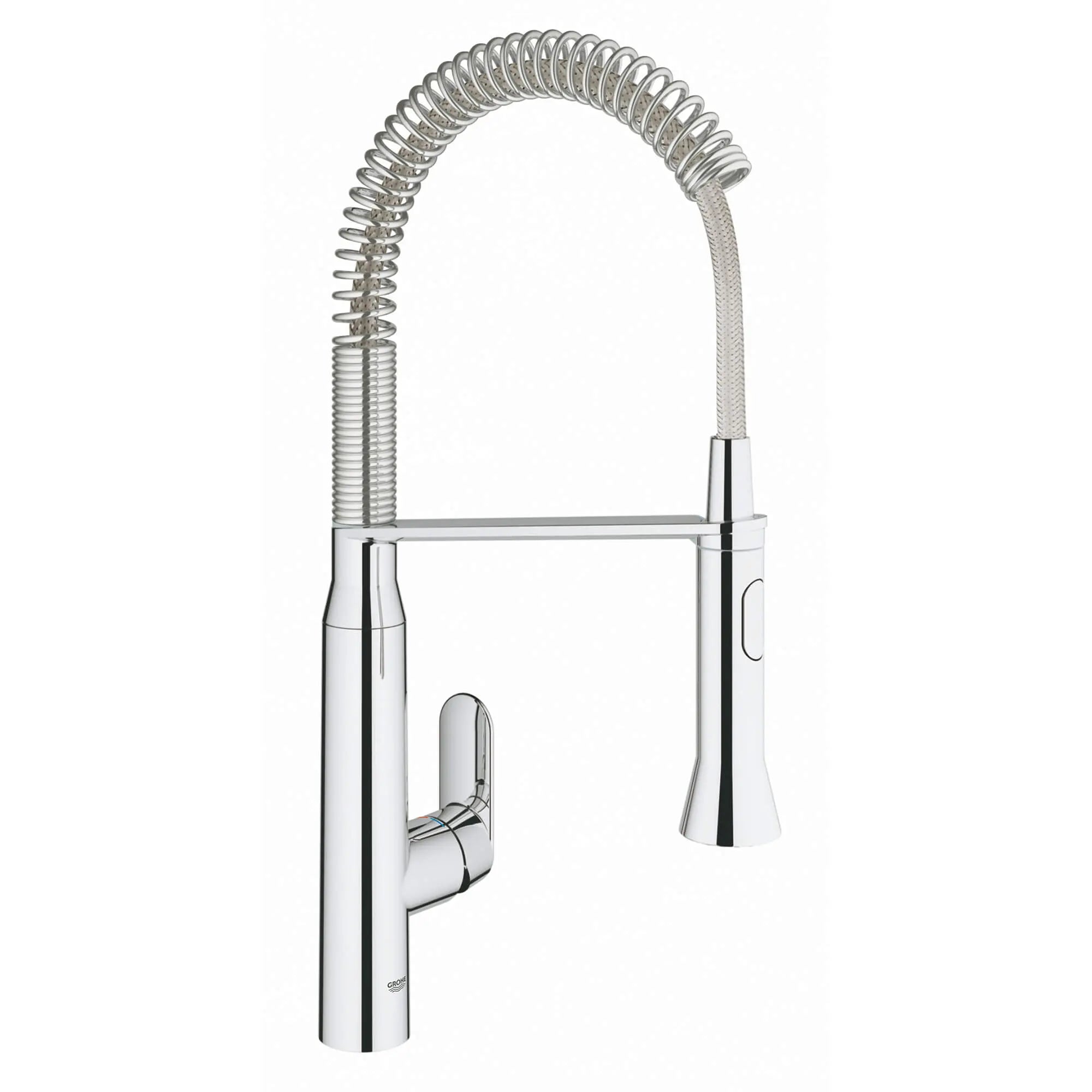 Touchless FootControl Single-Handle Semi-Pro Dual Spray Kitchen Faucet 1.75 GPM // GROHE STARLIGHT CHROME // 14927_30314000-k7-foot-control-single-handle-kitchen-faucet-starlight-chrome_0_CDNwebp.webp