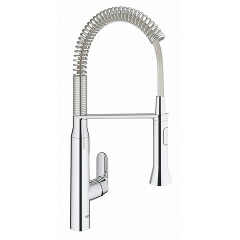 Touchless FootControl Single-Handle Semi-Pro Dual Spray Kitchen Faucet 1.75 GPM - GROHE StarLight Chrome