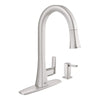 [30365DC0] Single-Handle Pull Down Kitchen Faucet Dual Spray 1.75 GPM - GROHE StarLight Chrome