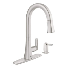 [30365DC0] Single-Handle Pull Down Kitchen Faucet Dual Spray 1.75 GPM - GROHE StarLight Chrome