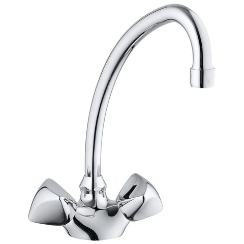 2-Handle Pull Down Kitchen Faucet  Spray - GROHE StarLight Chrome