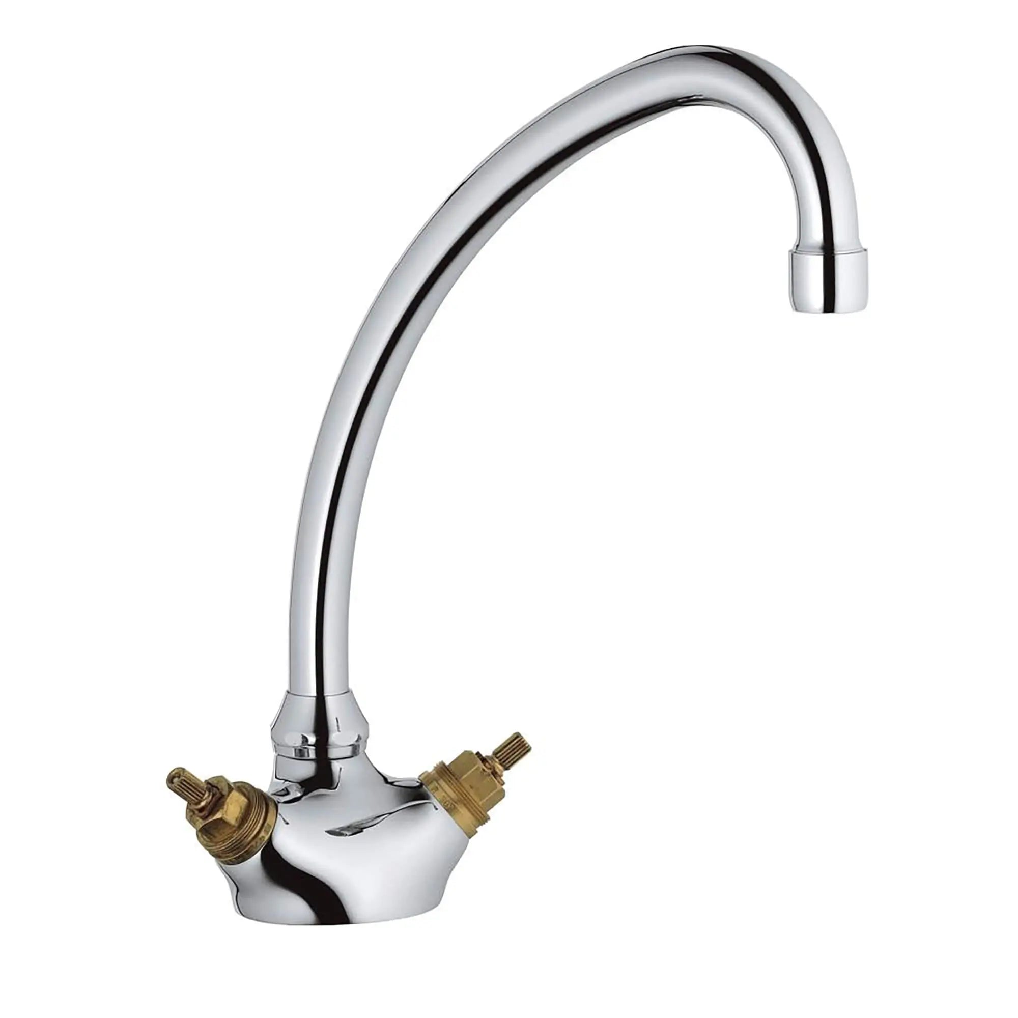 2-Handle Kitchen Faucet // GROHE STARLIGHT CHROME // 14976_31057000-Classic-Single-Hole_Kitchen_Faucet_0_CDNwebp.webp