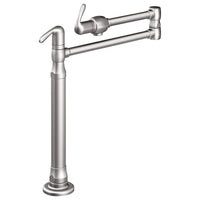 [31076SD0] 2-Handle Deck Mount Pot Filler - Stainless Steel