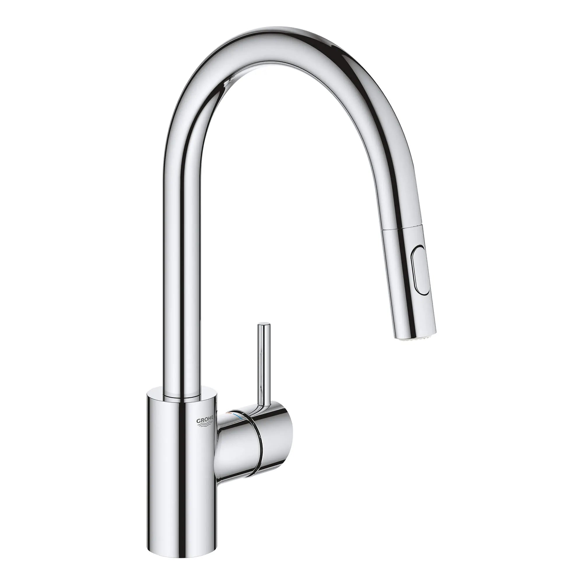 Concetto Single-Handle Pull Down Kitchen Faucet Dual Spray 1.5 GPM (5.7 L/min) // GROHE STARLIGHT CHROME // 15012_3134910e-concetto-single-handle-kitchen-faucet-starlight-chrome_0_CDNwebp.webp