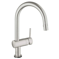 [31359DC1] Single-Handle Pull Down Kitchen Faucet Dual Spray 1.75 GPM with Touch Technology - GROHE StarLight Chrome