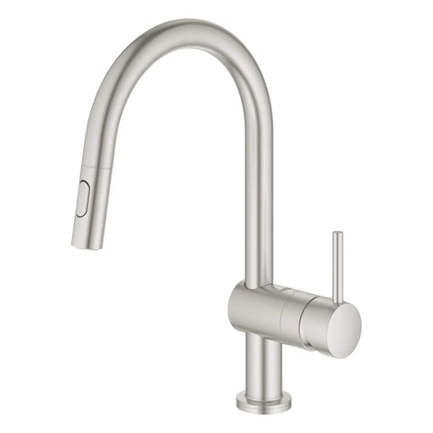 Single-Handle Pull Down Kitchen Faucet Dual Spray 1.75 GPM (6.6 L/min) with Touch Technology - SuperSteel InfinityFinish