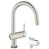 [31392DC0] Single-Handle Pull Down Kitchen Faucet Dual Spray 1.75 GPM  with Touch Technology - GROHE StarLight Chrome