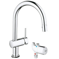 [31392000] Single-Handle Pull Down Kitchen Faucet Dual Spray 1.75 GPM  with Touch Technology - GROHE StarLight Chrome