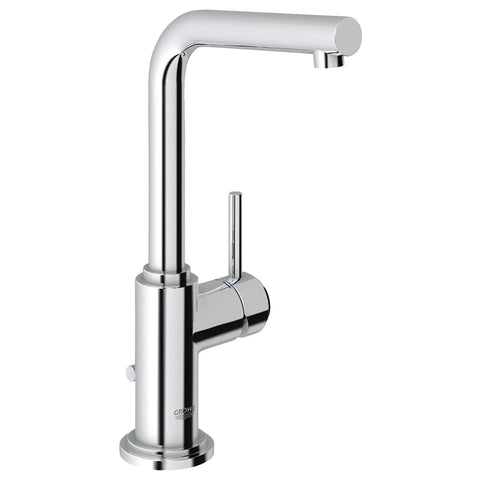 Ohm 1-H Basin Mixer, Fl Hoses, USA - GROHE StarLight Chrome