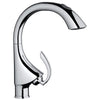 [32071000] Single-Handle Pull Down Kitchen Faucet Dual Spray 1.75 GPM - GROHE StarLight Chrome