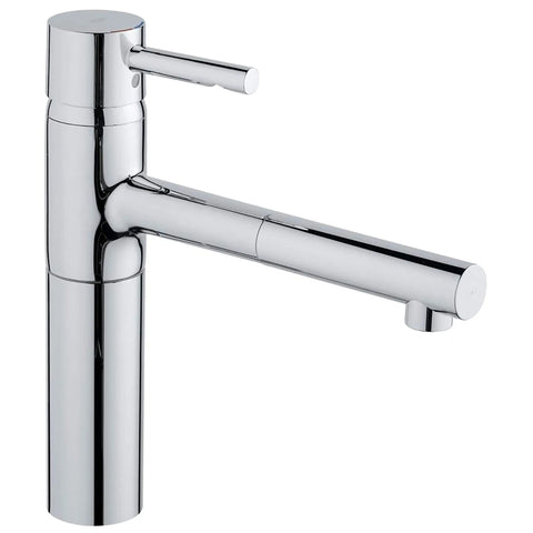 Single-Handle Pull-Out Kitchen Faucet Single Spray 1.75 GPM - GROHE StarLight Chrome