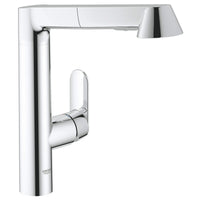 [32178000] Single-Handle Pull-Out Kitchen Faucet Dual Spray 1.75 GPM - GROHE StarLight Chrome