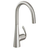 [32226DC0] Single-Handle Pull Down Kitchen Faucet Dual Spray 1.75 GPM - GROHE StarLight Chrome