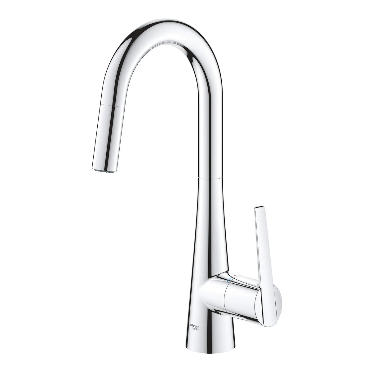 GROHE Zedra Single-Handle Pull Down Dual Spray Prep Faucet 1.75 GPM (6 GROHE Zedra Single-Handle Pull Down Dual Spray Prep Faucet 1.75 GPM (6
