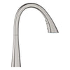 [32298DC3] GROHE Zedra Single-Handle Pull Down Kitchen Faucet Triple Spray 1.75 GPM (6.6 L/min) - GROHE StarLight Chrome