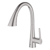 [32298DC3] GROHE Zedra Single-Handle Pull Down Kitchen Faucet Triple Spray 1.75 GPM (6.6 L/min) - GROHE StarLight Chrome