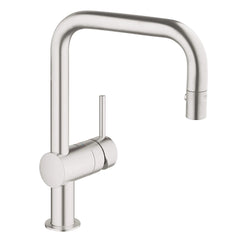 [32319DC0] Single-Handle Pull Down Kitchen Faucet Dual Spray 1.75 GPM - GROHE StarLight Chrome
