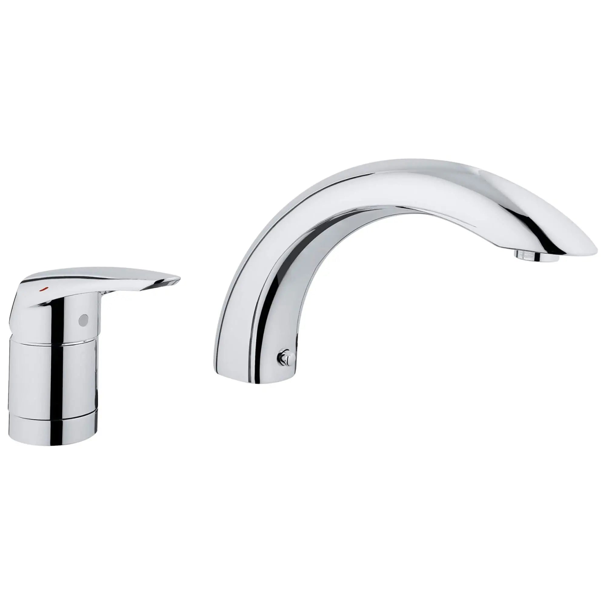 2-Hole Roman Tub Filler // GROHE STARLIGHT CHROME // 15175_32337001-Eurodisc-Two-Hole_Single-Handle_Bathtub_Faucet_0_CDNwebp.webp