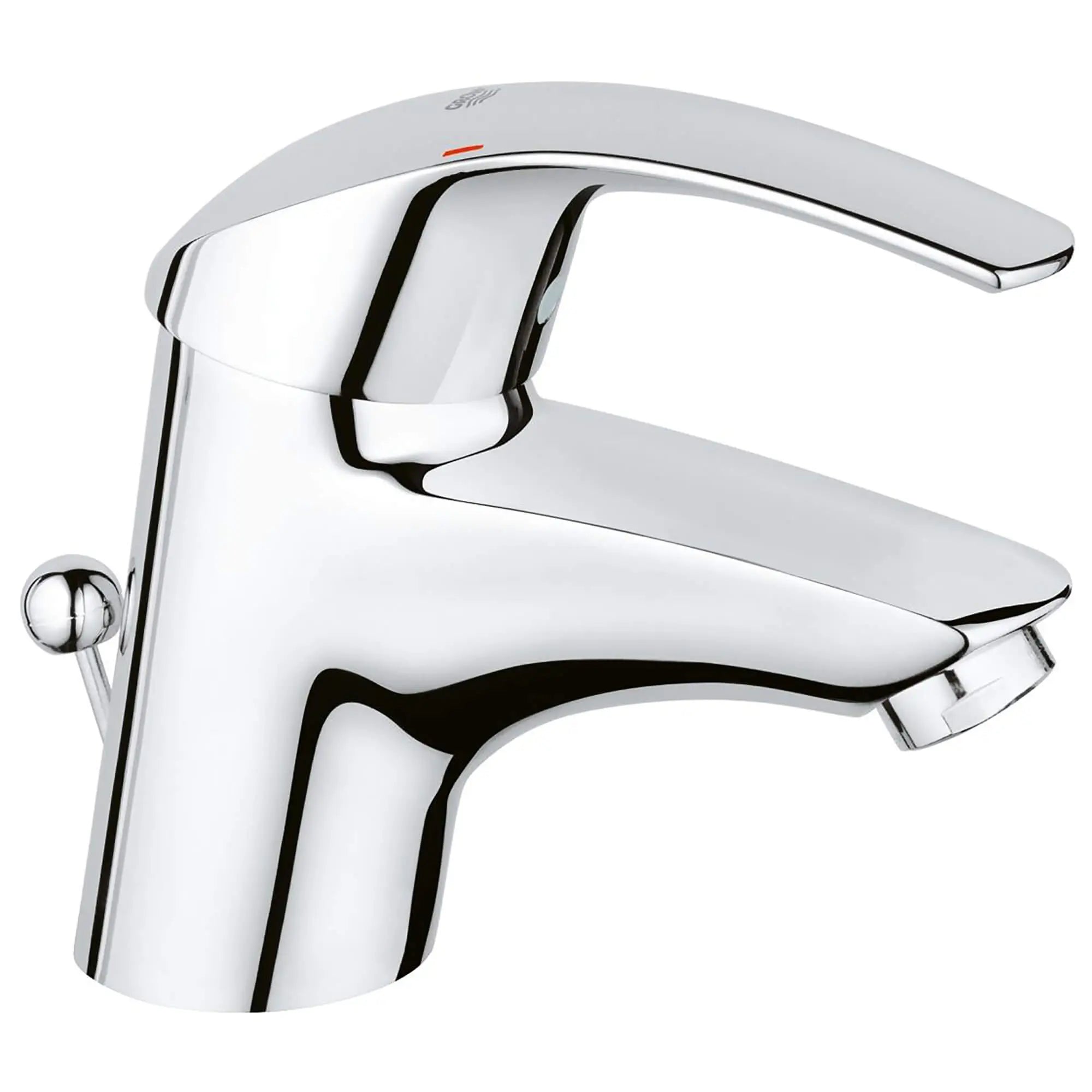 New Lavatory Faucet w/Pop-up Drain // GROHE STARLIGHT CHROME // 15194_32642001-Eurosmart-Single-Handle_Bathroom_Faucet_S-Size_0_CDNwebp.webp