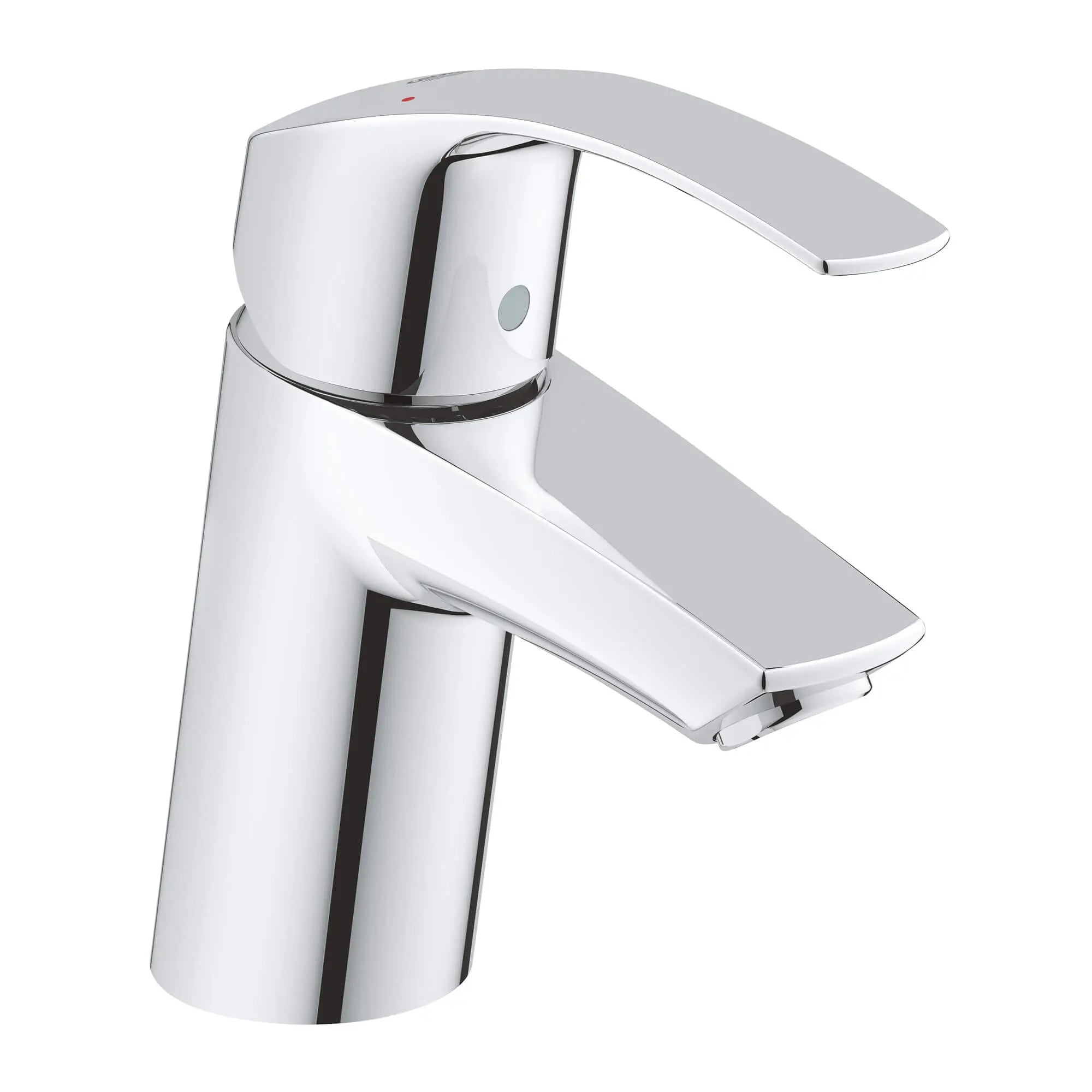 Single Hole Single-Handle S-Size Bathroom Faucet 1.2 GPM Less Drain // GROHE STARLIGHT CHROME // 15198_3264300a-eurosmart-single-handle-bathroom-faucet-starlight-chrome_0_CDNwebp.webp