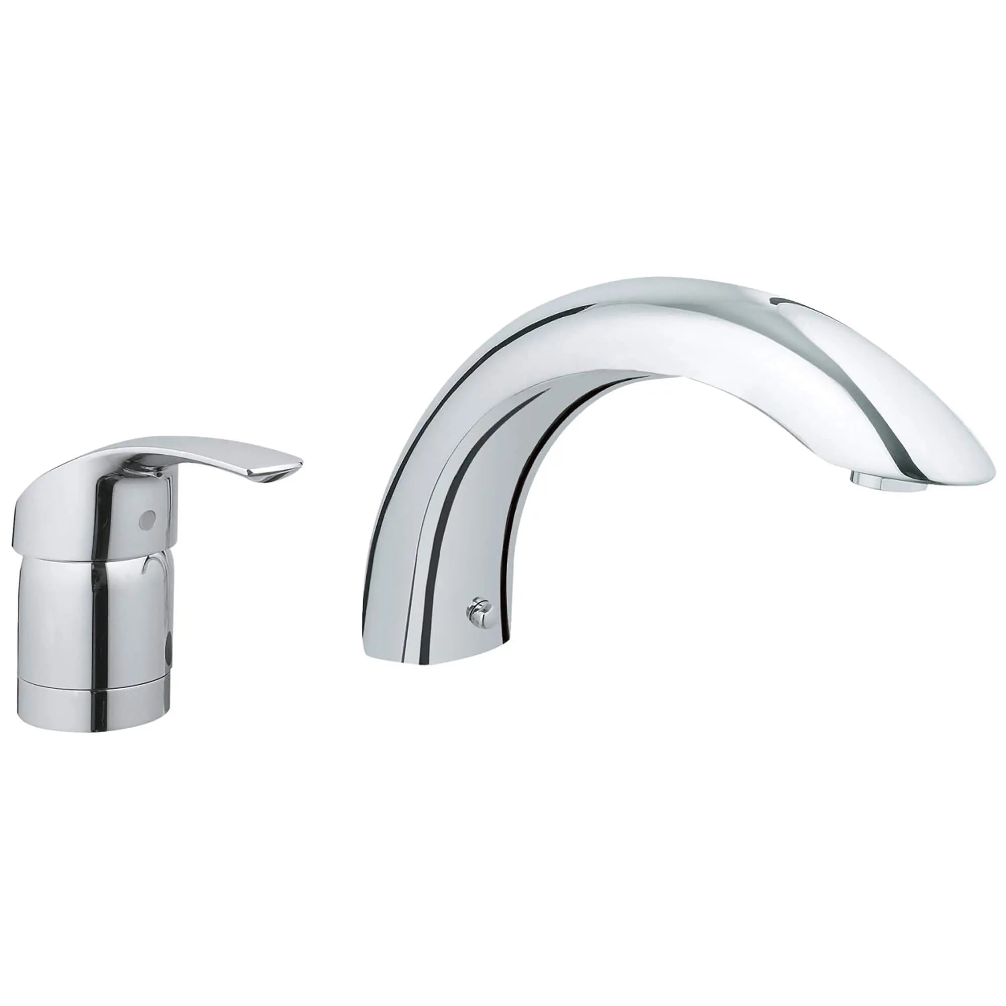 2-Hole Single-Handle Deck Mount Roman Tub Faucet // GROHE STARLIGHT CHROME // 15205_32645001-Eurosmart-Two-Hole_Single-Handle_Bathtub_Faucet_0_CDNwebp.webp