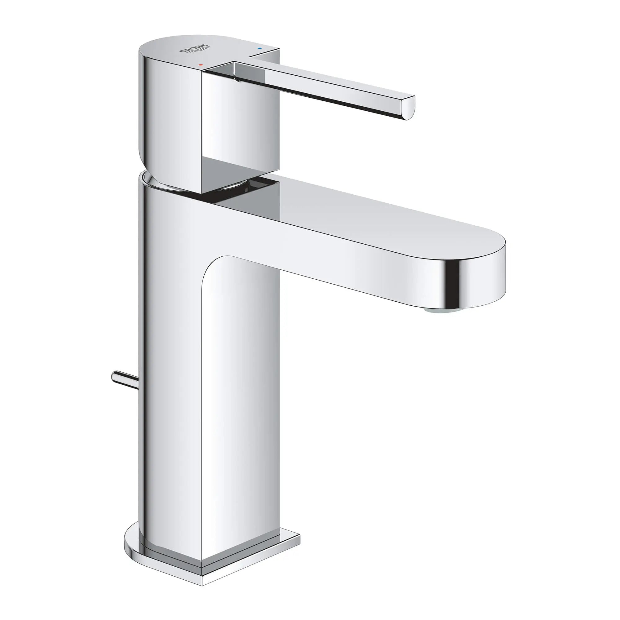 Single Hole Single-Handle S-Size Bathroom Faucet, 1.2 GPM (4.5 L/min) // GROHE STARLIGHT CHROME // 15255_33170003-grohe-plus-single-handle-bathroom-faucet-s-size-starlight-chrome_0_CDNwebp.webp