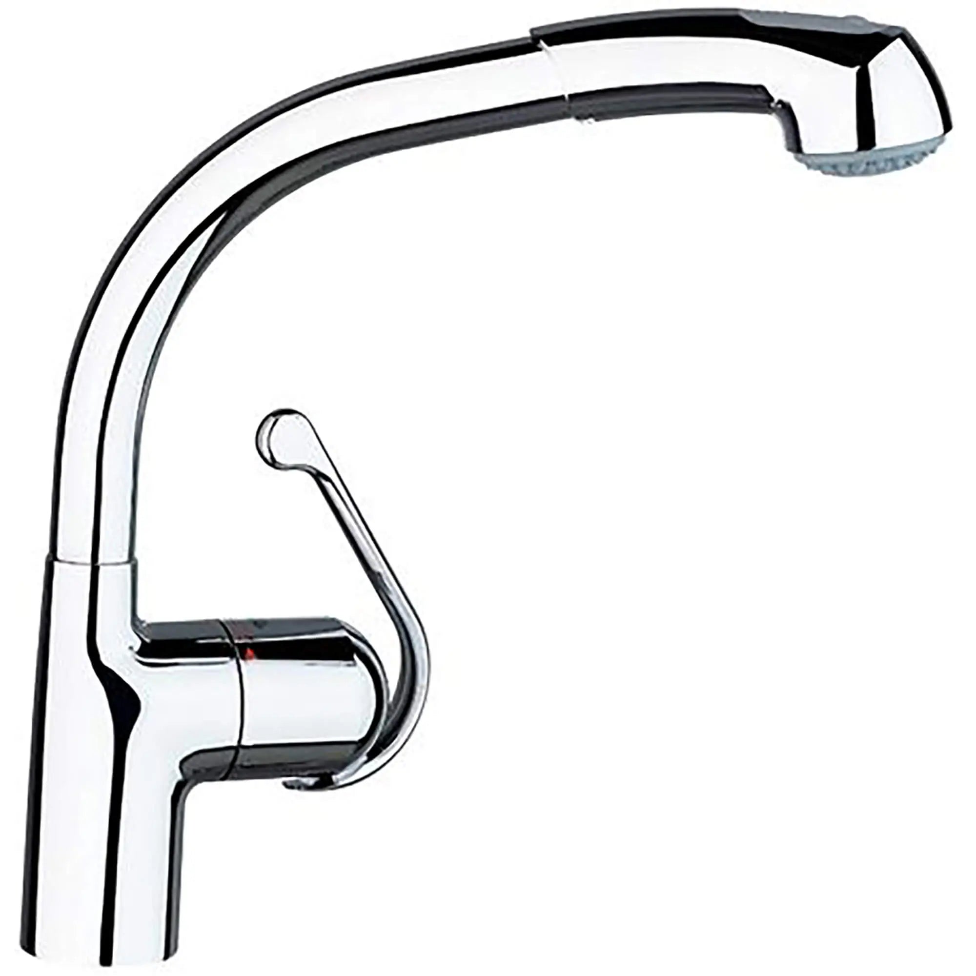 Single-Handle Pull Down Kitchen Faucet Dual Spray 2.5 GPM // GROHE STARLIGHT CHROME // 15280_33737000-Ladylux_Plus-Single-Handle_Kitchen_Faucet_0_CDNwebp.webp
