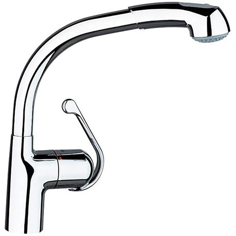 Single-Handle Pull Down Kitchen Faucet Dual Spray 2.5 GPM - GROHE StarLight Chrome