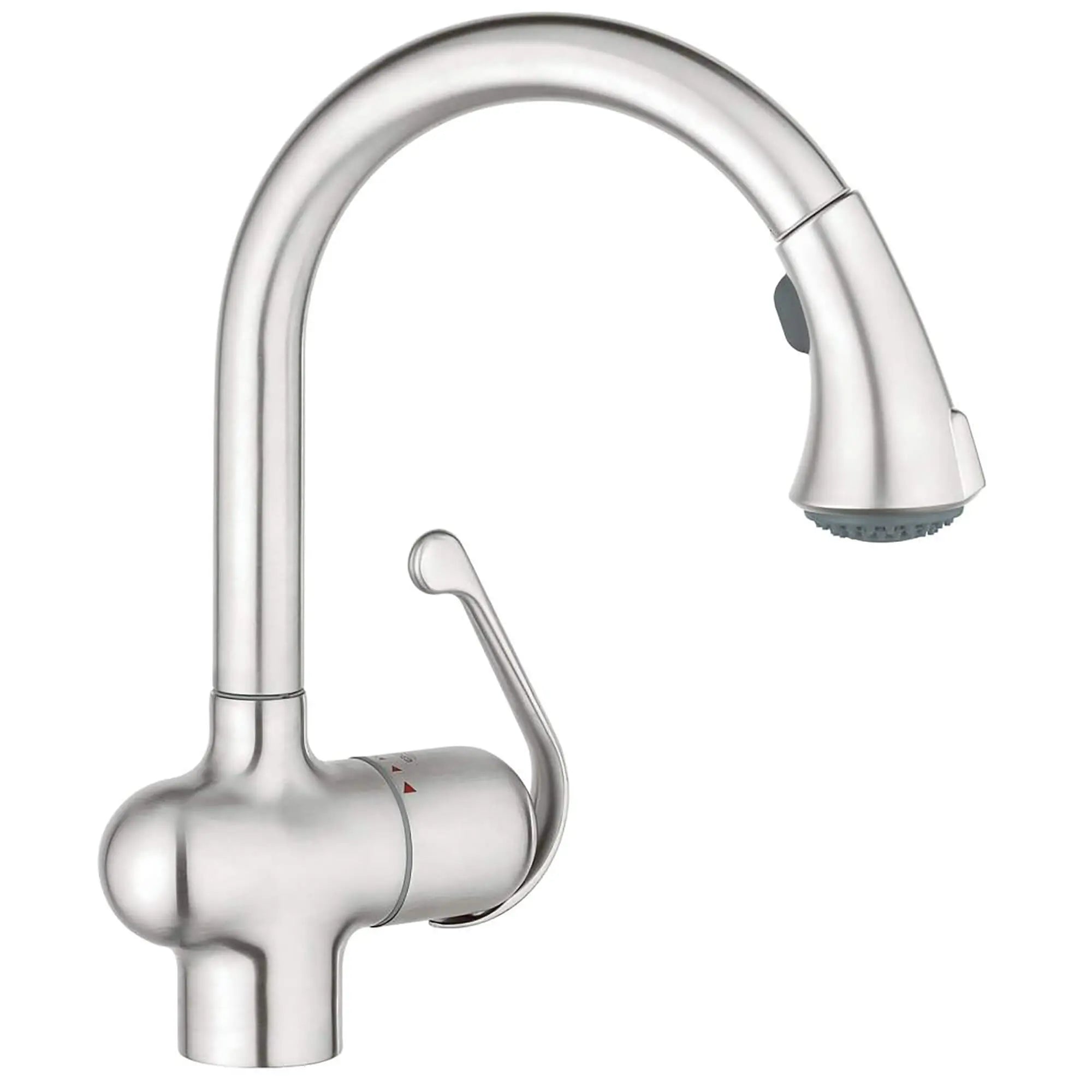 Single-Handle Pull Down Kitchen Faucet Dual Spray 1.75 GPM // STAINLESS STEEL // 15283_33755SD0-Ladylux_Plus-Single-Handle_Kitchen_Faucet_0_CDNwebp.webp