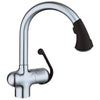 [33755KD0] Single-Handle Pull Down Kitchen Faucet Dual Spray 1.75 GPM - Stainless Steel/Soft Black