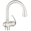 [33755SD1] Single-Handle Pull Down Kitchen Faucet Dual Spray 1.75 GPM - Stainless Steel