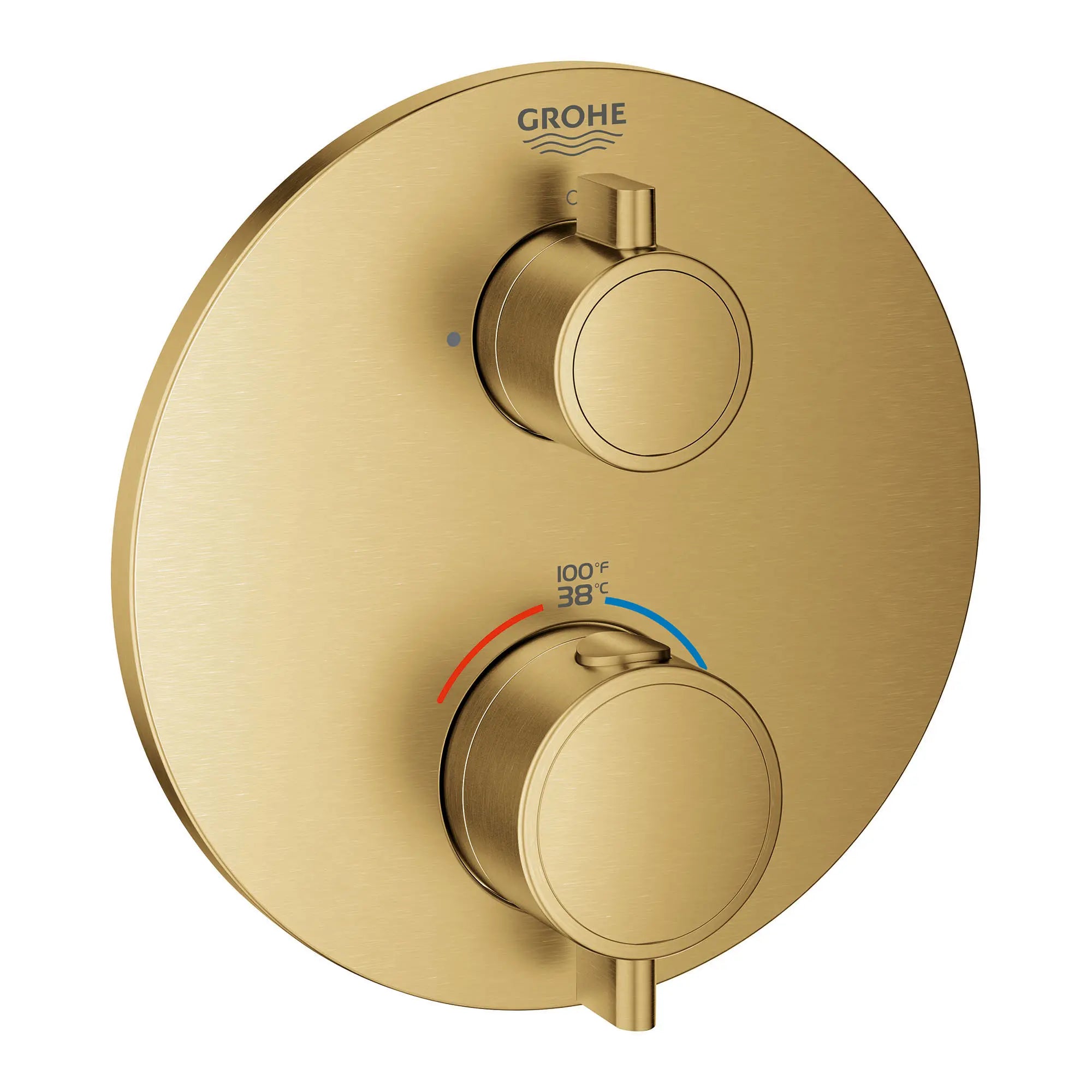 Dual Function 2-Handle Thermostatic Valve Trim // BRUSHED COOL SUNRISE // 153592_24133GN0_0_CDNwebp.webp