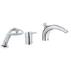 [34272000] Ohm Trimset Bath 3-Hole - GROHE StarLight Chrome