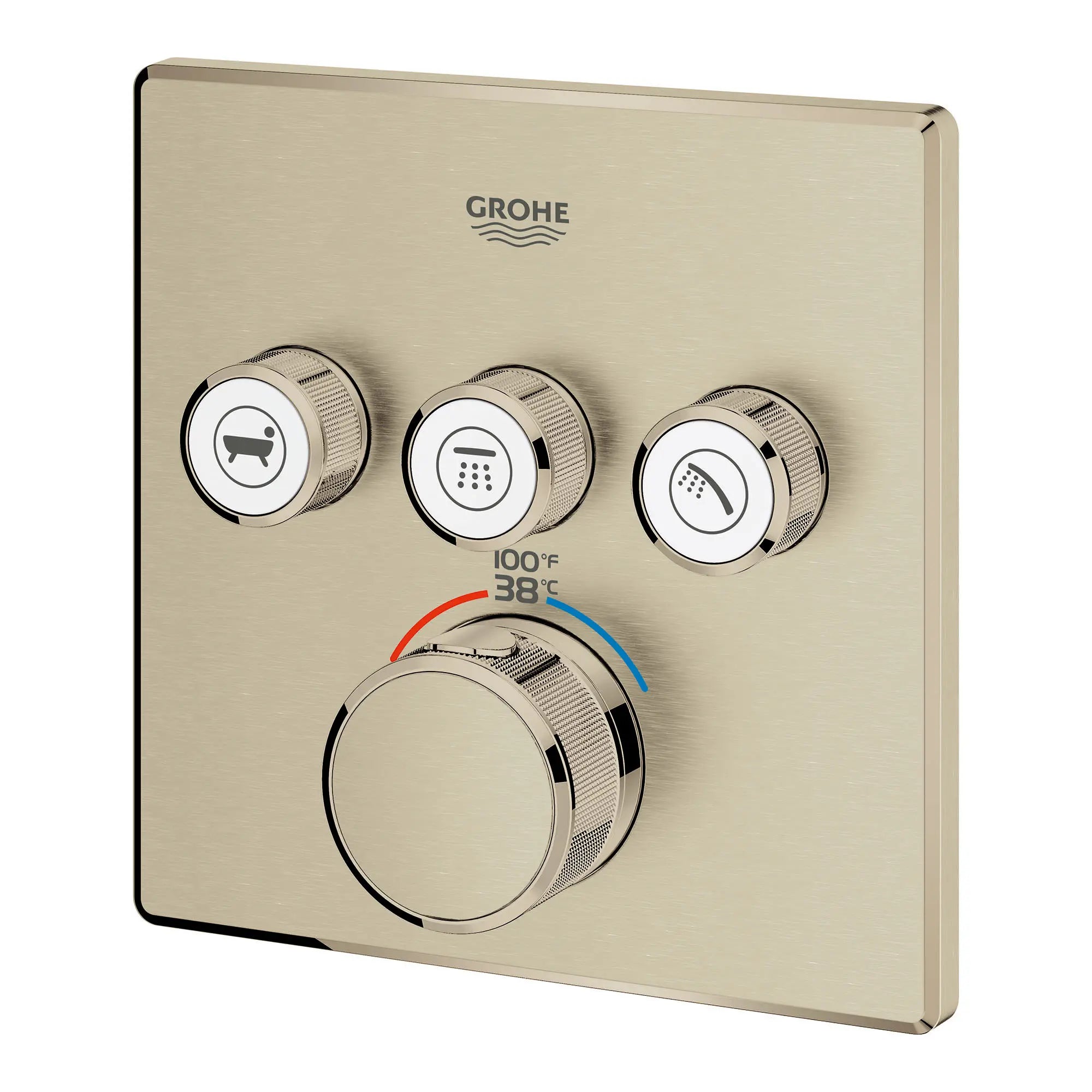 Triple Function Thermostatic Valve Trim // BRUSHED NICKEL INFINITYFINISH // 153706_29142EN0_2_0_CDNwebp.webp