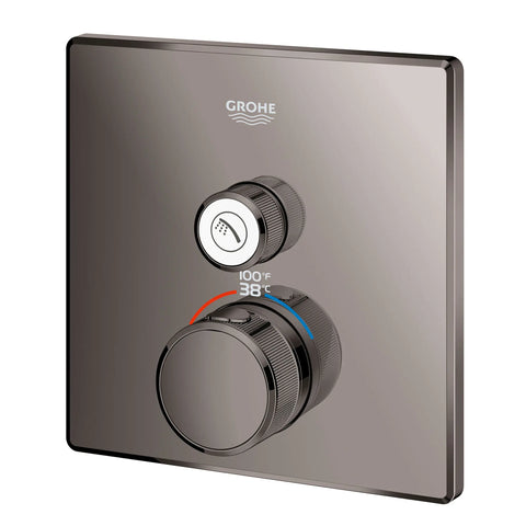 Single Function Thermostatic Valve Trim - Hard Graphite