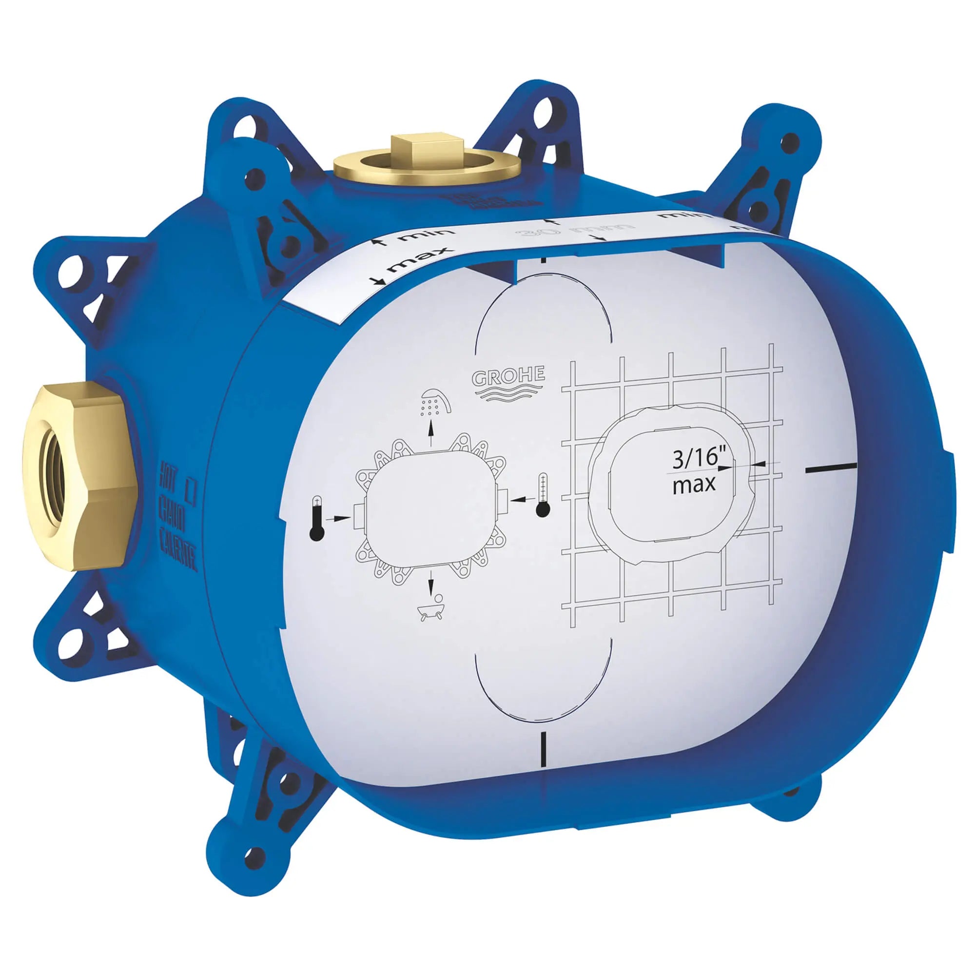 Universal Rough-In Box // NO FINISH // 15419_35026000-grohflex-universal-rough-in-box_0_CDNwebp.webp