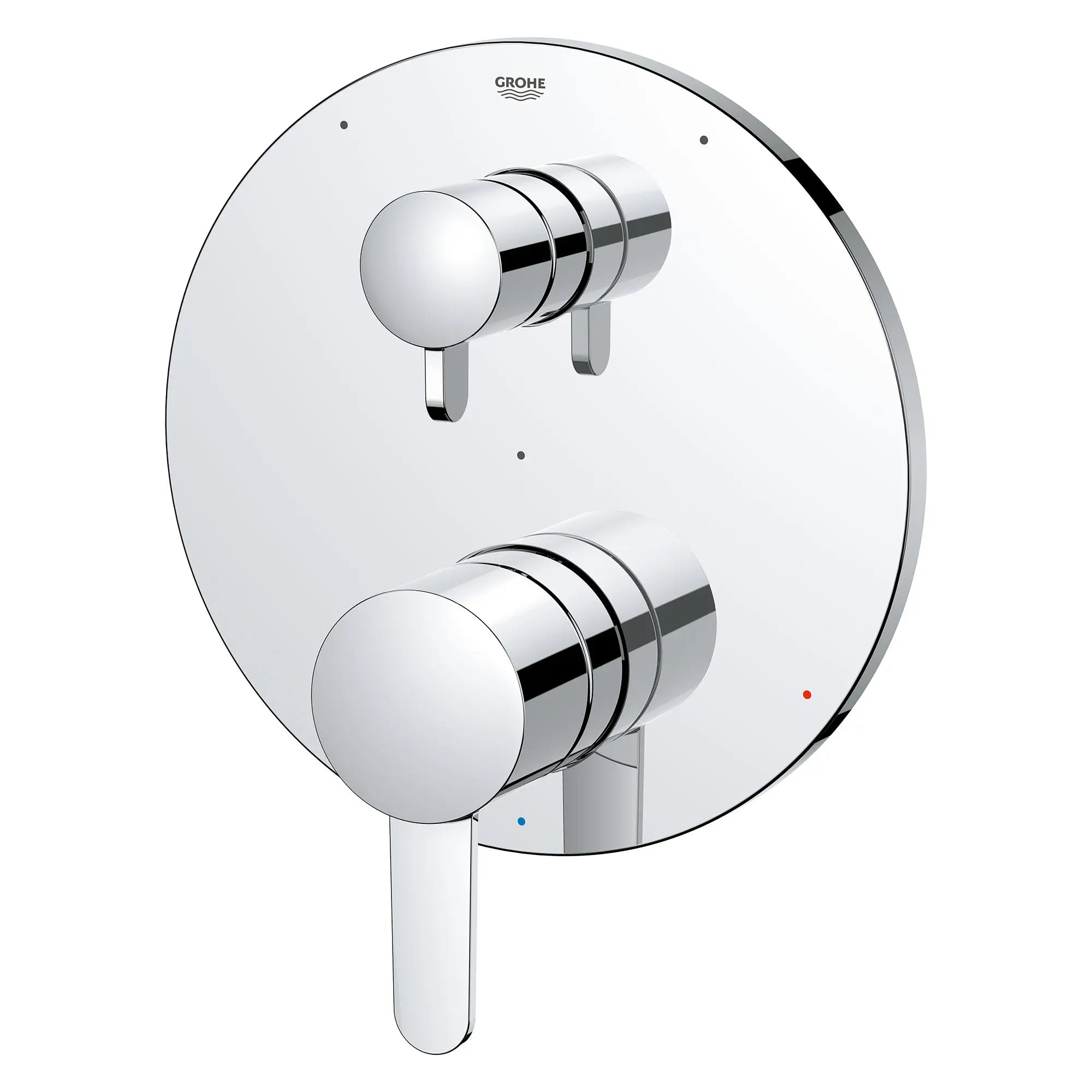 COSMOPOLITAN PRESSURE BALANCE VALVE TRIM WITH 3-WAY DIVERTER WITH CARTRIDGE // GROHE STARLIGHT CHROME // 154473_29425000_2_0_CDNwebp.webp